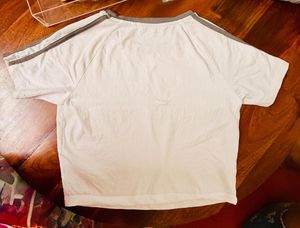 White "08" Graphic T-Shirt