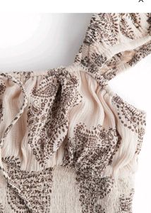 Divided H&amp;M Paisley Print Corset Top S