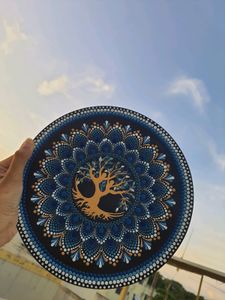 tree pattern dotting mandala wall decor