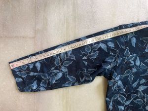 Blue Floral Print Kurta
