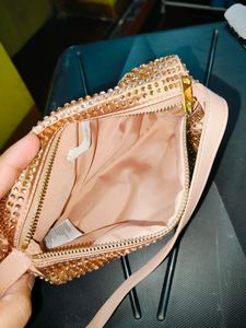 Sparkly Rose Gold Shoulder Bag