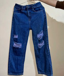 Ripped High Waisted Jeans