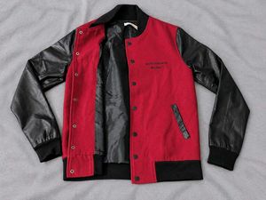 Vintage Red &amp; Black Varsity Jacket