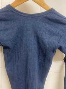 Classic Blue Long Sleeve Top