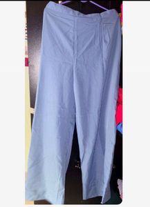 powder  Blue mul chanderi kurta Set