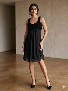Code by Lifestyle Elegant Black Cocktail Dress
