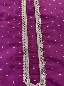 Partywear 3 Piece Kurti Palazzo Dupatta Set