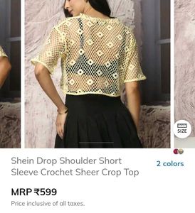 Crochet Mesh Crop Top