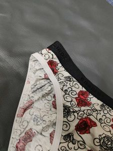 Women's Rose Print Panties