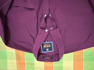 formal shirt purple colour