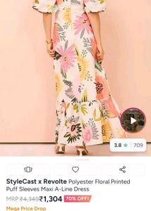 Boho Floral Maxi Dress with Puff Sleeves