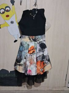 Unique Floral Print Sleeveless Dress