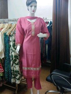 COMBO OF 2 KURTI PANT DUPATTA SET