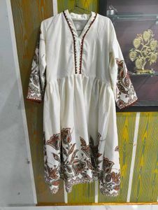 Elegant White Printed Kurta