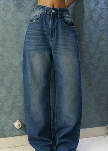 Classic Blue Wash Wide Leg Jeans