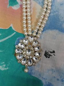 Long Pearl Kundan Mala