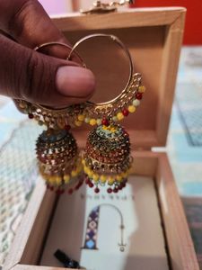 Sparkling Infinity Bracelet plus Jhumkas!!