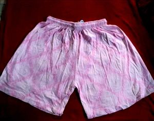 Pink Tie-Dye Shorts