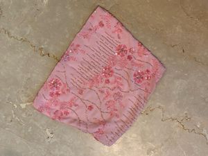 Sparkling Pink Embroidered tube top