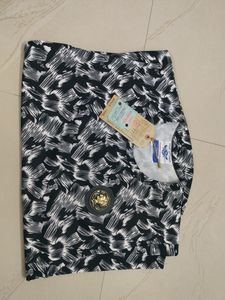 Block And White Printed T.Shirt