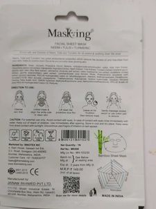 Masking Sheet Masks For Acne And Oil Control