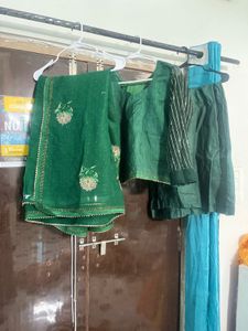 Emerald Green  ready to wear saree