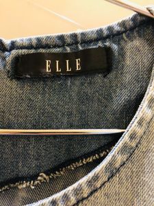 Classic Denim Frayed Hem Dress