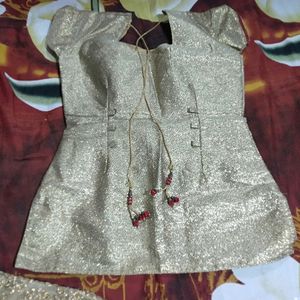 Gold Embroidered Lehenga Choli Set