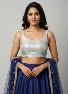 Shimmering Sleeveless Blouse