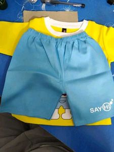 Cute Lion Print Baby Outfit