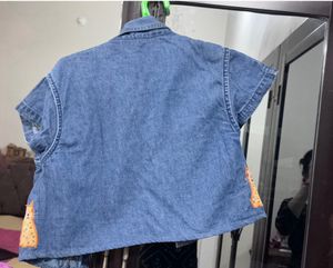 Pinteresty denim crop top