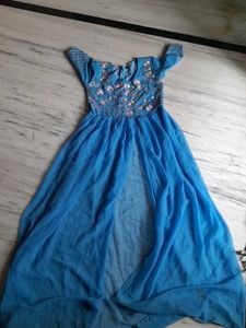 Elegant Blue Embroidered Kurta Set