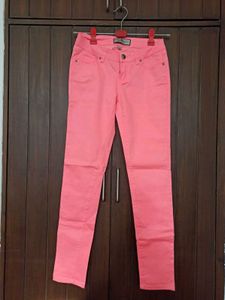 Bright Pink Slim Jeans