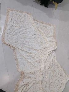 Elegant White Kurta Suit Set with heavy dupatta