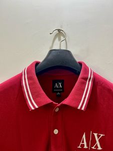 Armani Exchange Red Polo Shirt
