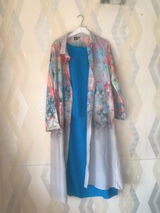 Satya Paul Fine Cotton Shrug With High Lo Inner