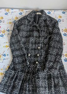 Tweed Pearl Button Coat