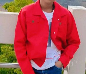 Red Cropped Jacket