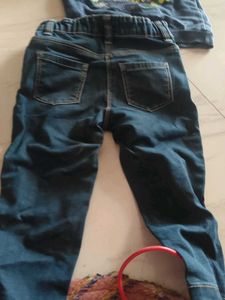 Girls Denim Jeans and Top Set