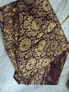 Brocade fabric with Dupatta &amp; sleeves