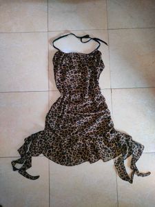 Leopard Print Ruffle Dress 🍂💫