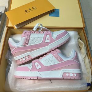 Pink &amp; White Louis Vuitton Sneakers