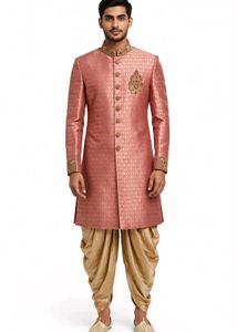 Men's Sherwani Dhoti Set