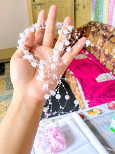 Savana trendy bracelet +pearl hair accessory combo