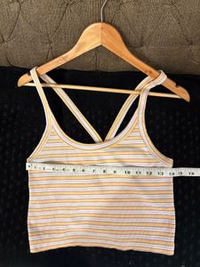 Striped Cropped Tank Top