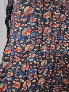Navy Blue A Line Kurti