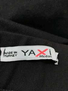 YAXI Medias Winter Wear Black Capri Leggings