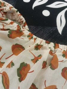 Chic Floral Print Puff Sleeve Top