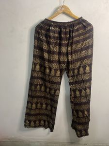 Elegant Brown Ethnic Palazzos