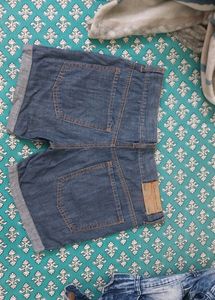 Denim Shorts Dark Blue